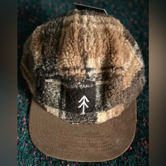 RARE PARKS PROJECT NWT TRAIL CREW 5 PANEL PLAID FLEECE HAT main image 8